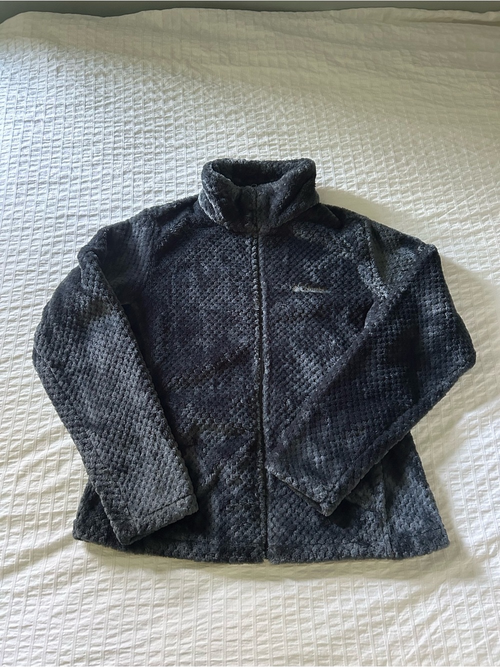 Columbia Cozy Black Fleece Zip-Up Jacket